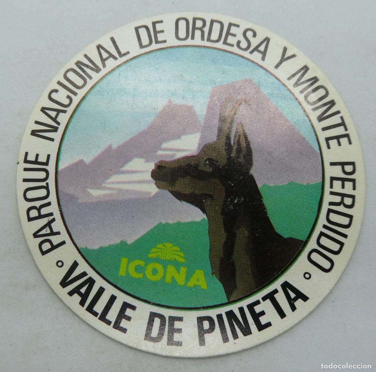 Pegatinas de colecci&oacute;n: PEGATINA ADHESIVA. PARQUE NACIONAL DE ORDESA,VALLE DE PINETA, sin usar