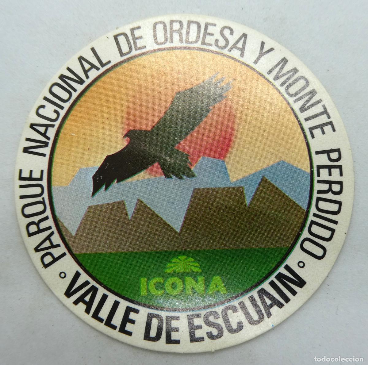 Pegatinas de colecci&oacute;n: PEGATINA ADHESIVA. PARQUE NACIONAL DE ORDESA,VALLE DE ESCUAIN, sin usar