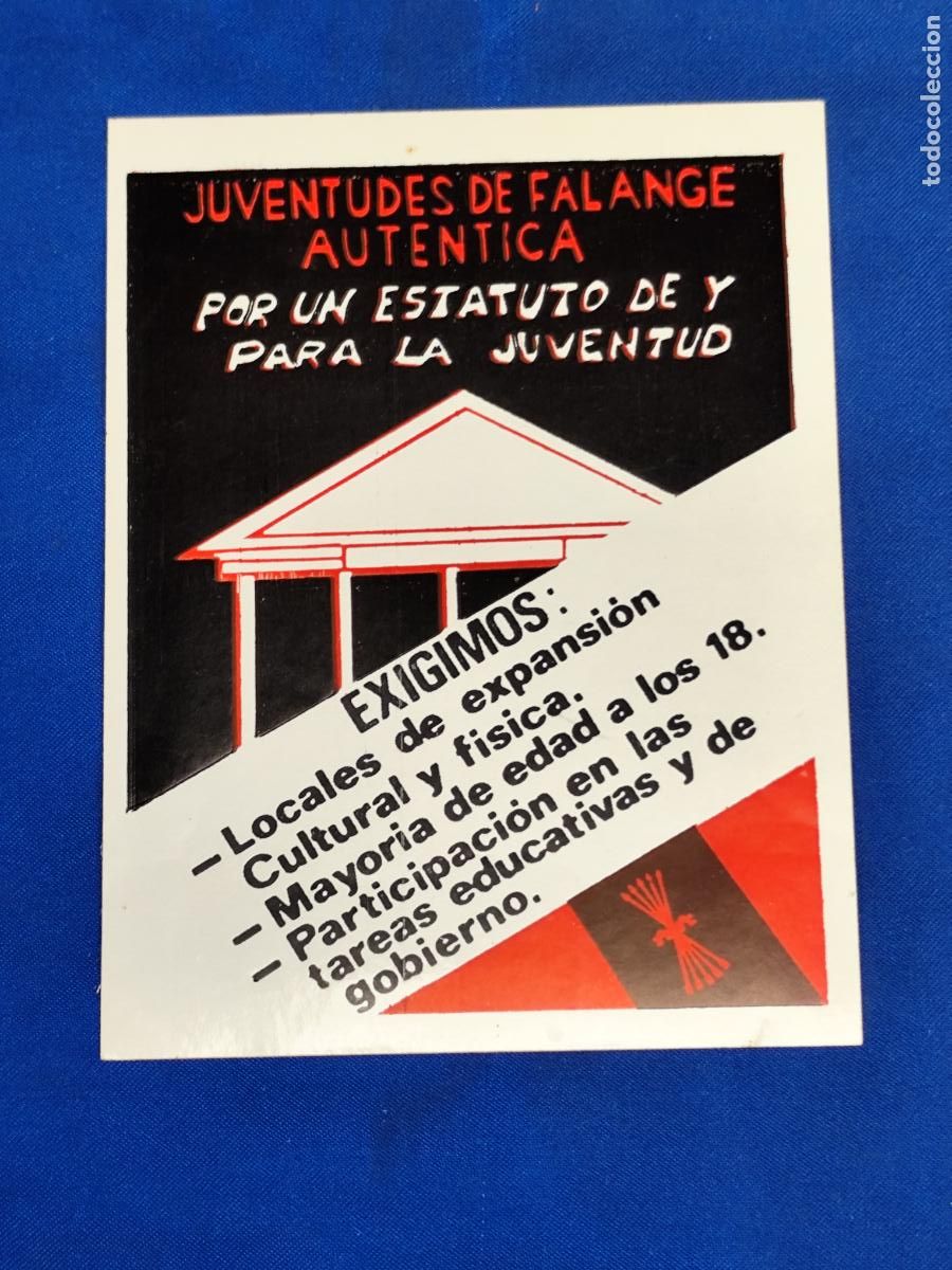 Pegatinas de colecci&oacute;n: PEGATINA POLITICA JUVENTUDES FALANGE