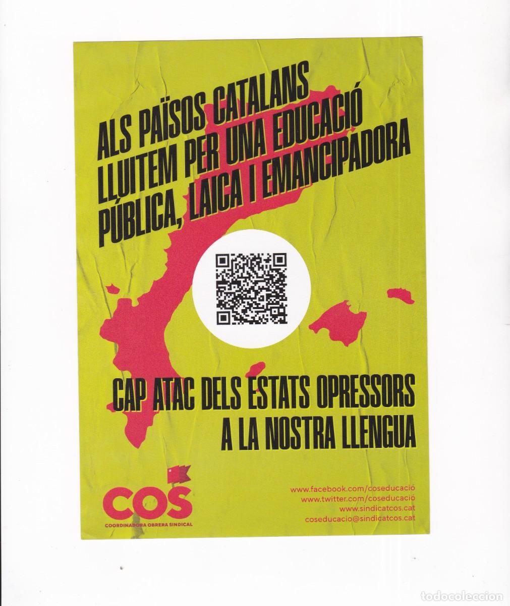 Pegatinas de colecci&oacute;n: Pegatina Politica cap atac dels estats opressors a la nostra llengua COS grande 21 x 15