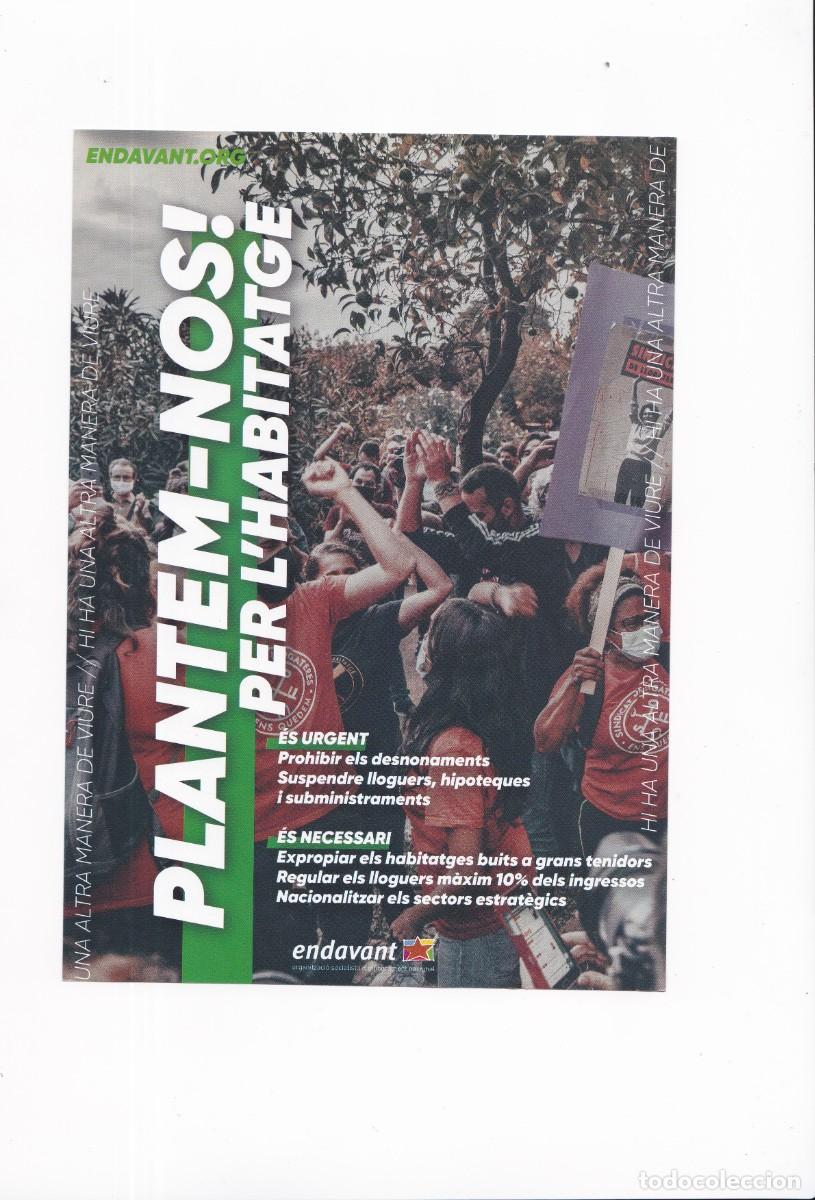 Pegatinas de colecci&oacute;n: Pegatina Politica plantem-nos per l'habitatge endavant grande 21 x 15