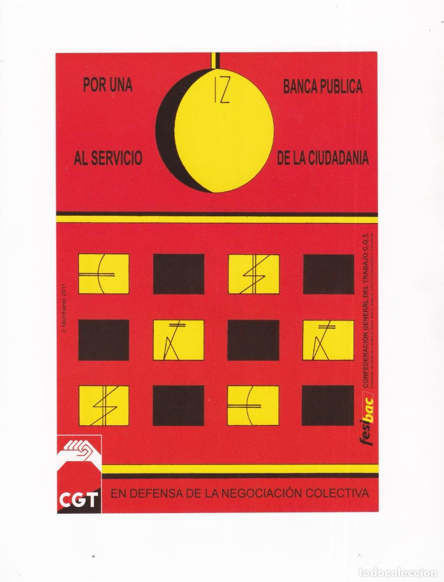 Pegatinas de colecci&oacute;n: Pegatina Politica por una banca publica al servicio de la ciudadania grande 21 x 15