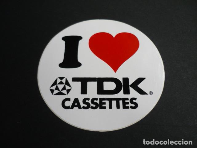 Pegatinas de colecci&oacute;n: PEGATINA TDK CASSETTES - Foto 1