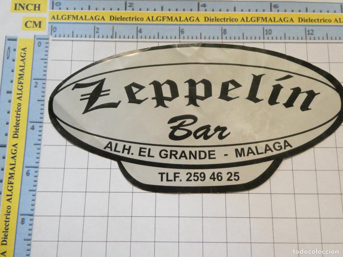 Sammlung von Aufklebern: PEGATINA DE DISCOTECAS NIGHT CLUBS. BAR ZEPPELIN ALHAUR&Iacute;N EL GRANDE M&Aacute;LAGA. 136