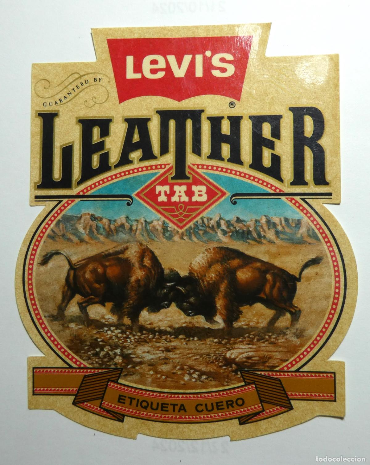 Pegatinas de colecci&oacute;n: PEGATINA ADHESIVA. Levi&acute;s Leather . sin despegar