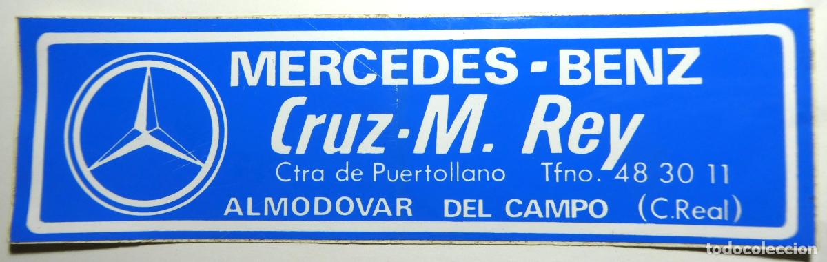 Pegatinas de colecci&oacute;n: PEGATINA ADHESIVA. Mercedes Benz Almodovar del Campo . sin despegar
