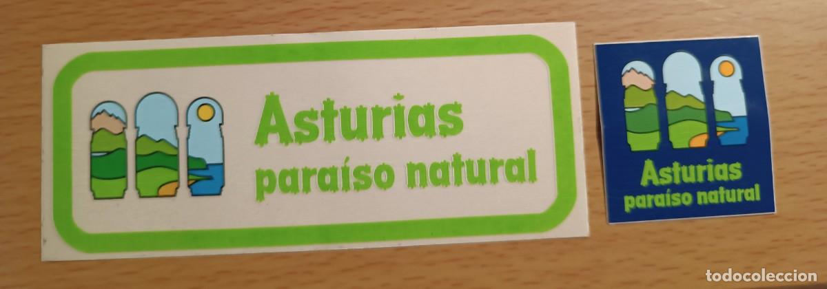 Pegatinas de colecci&oacute;n: 2 pegatinas Asturias para&iacute;so natural