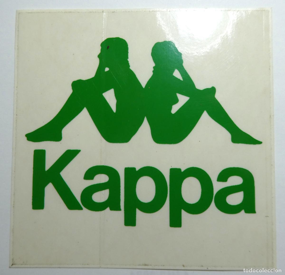 Pegatinas de colecci&oacute;n: PEGATINA ADHESIVA KAPPA MARCA DE ROPA. sin despegar