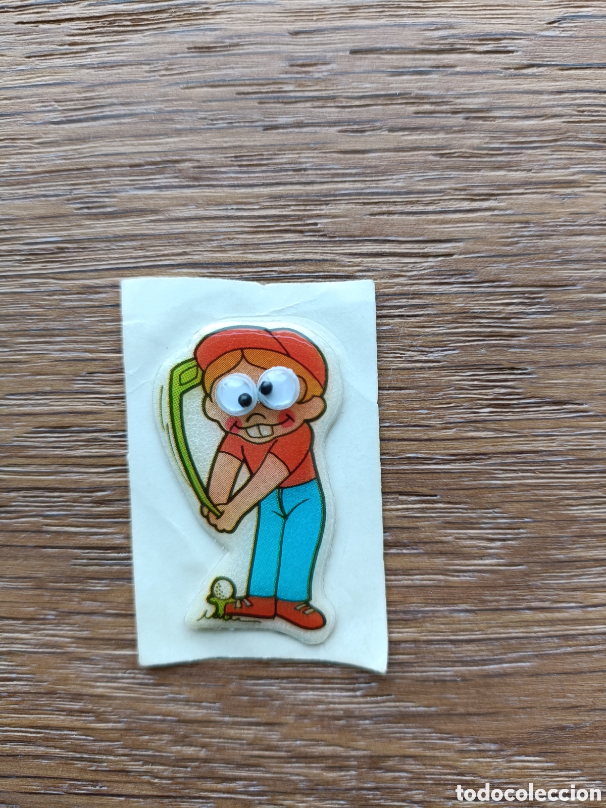 Pegatinas de colecci&oacute;n: Pegatina troquelada en relieve original a&ntilde;os 80