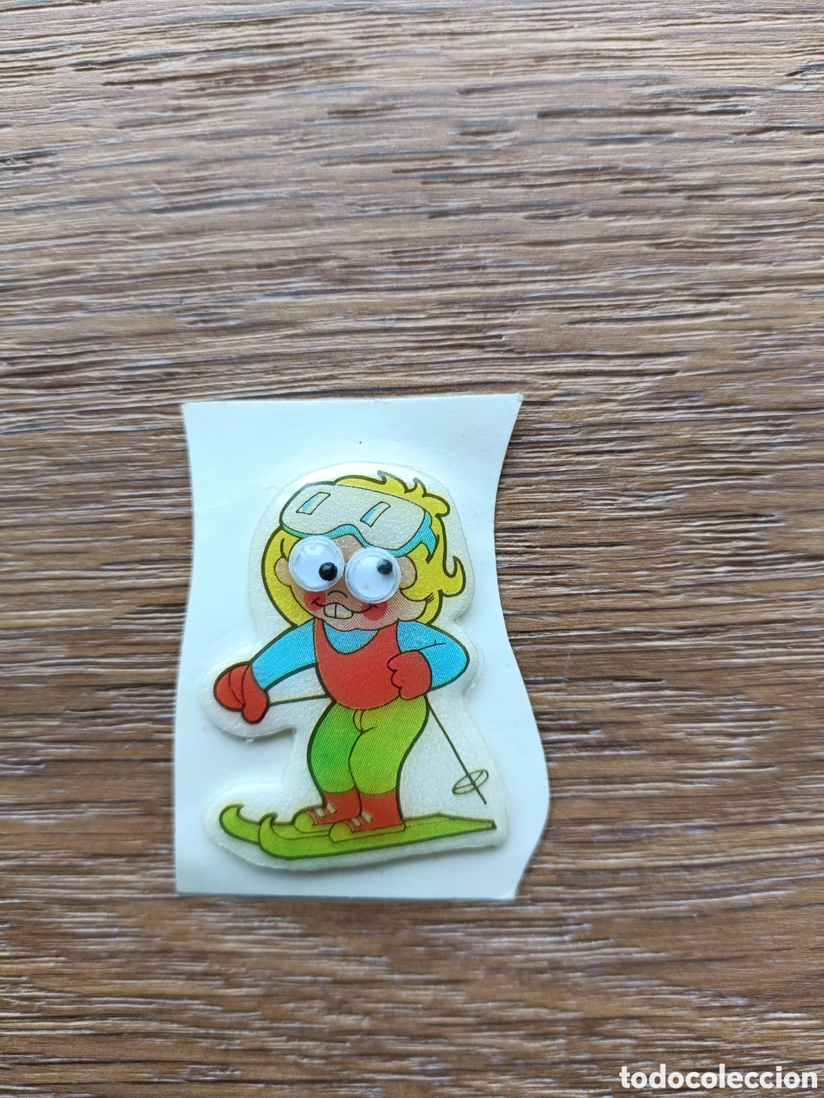 Pegatinas de colecci&oacute;n: Pegatina troquelada en relieve original a&ntilde;os 80