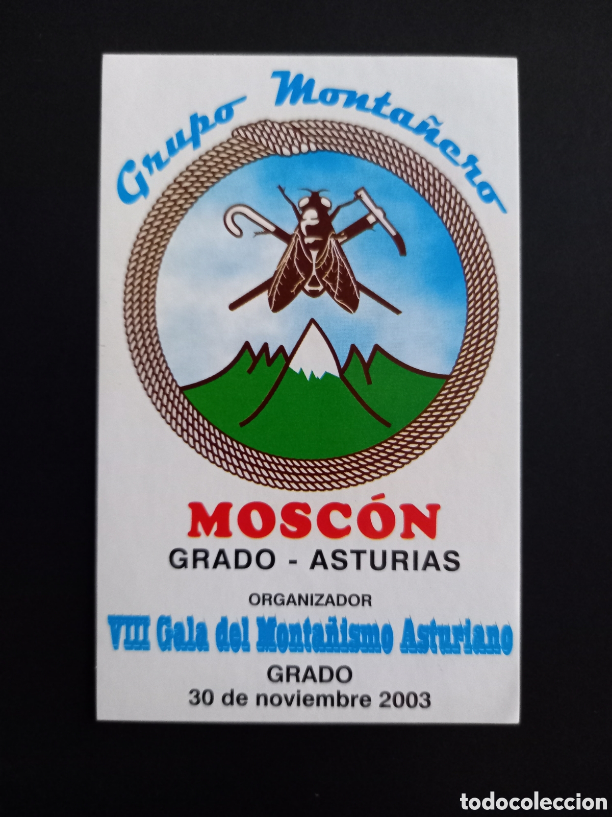 Pegatinas de colecci&oacute;n: PEGATINA GRUPO MONTA&Ntilde;ERO MOSC&Oacute;N (GRADO - ASTURIAS)