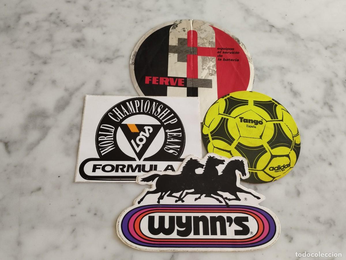 Pegatinas de colecci&oacute;n: 4 PEGATINAS WYNN`S- FORMULA 1 - FERVE - TANGO