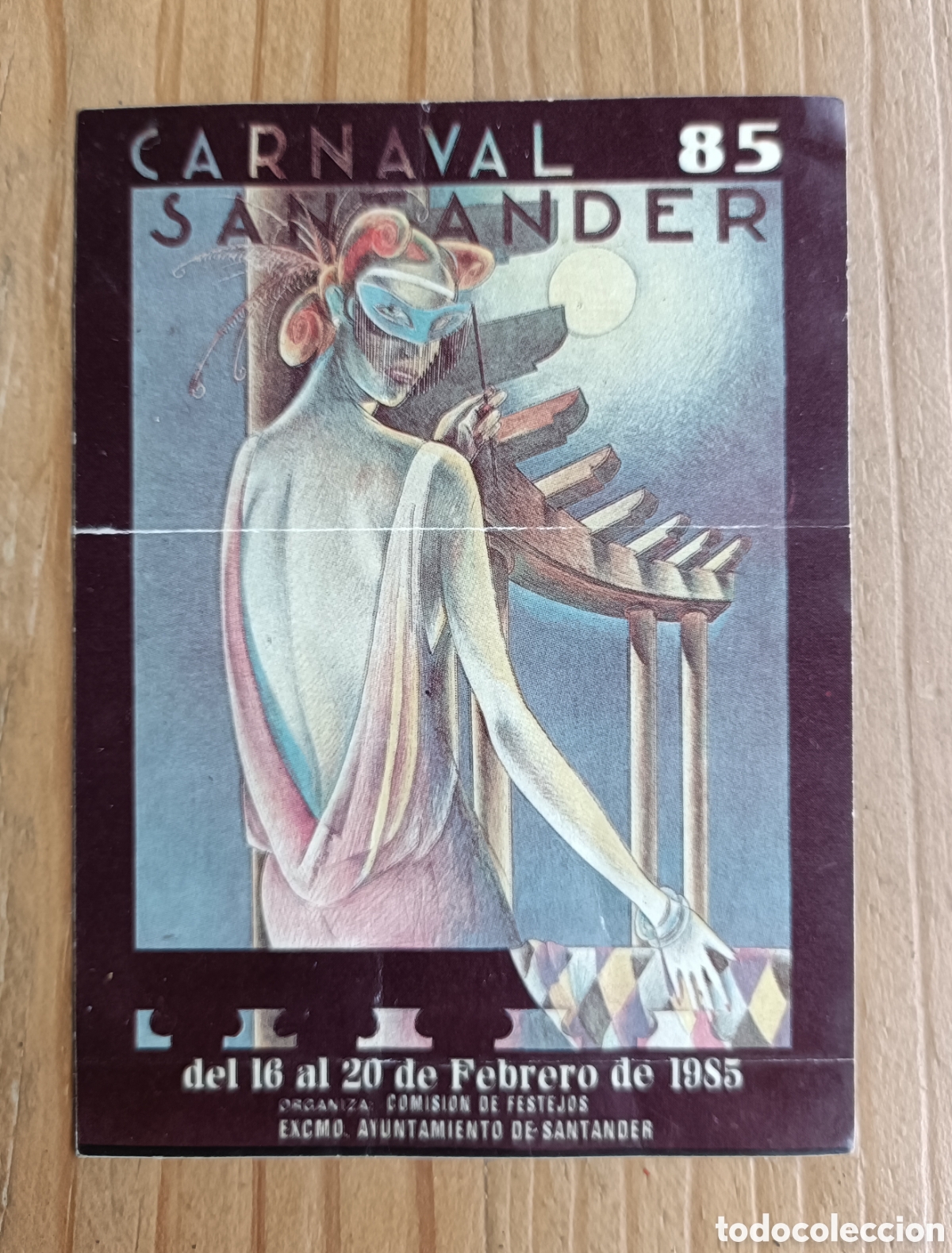 Pegatinas de colecci&oacute;n: Pegatina Carnaval de Santander 1985 - Foto 1