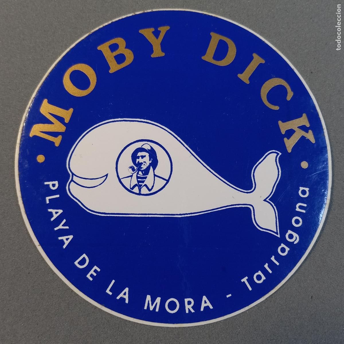 Pegatinas de colecci&oacute;n: Pegatina del antiguo Local - Bar de copas MOBY DICK de la Playa de la Mora, Tarragona