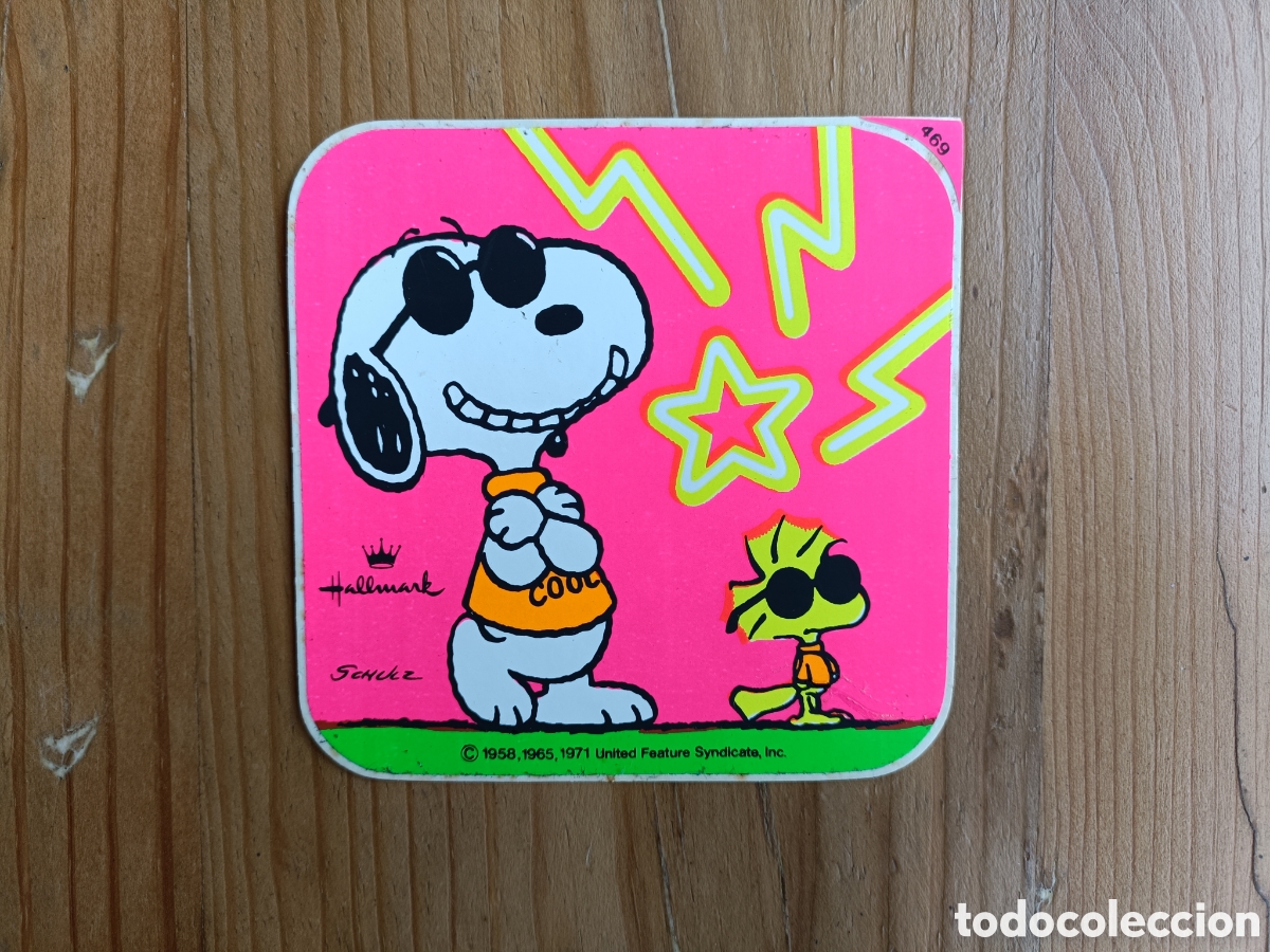 Pegatinas de colecci&oacute;n: Pegatina Snoopy fl&uacute;or a&ntilde;os 80 Hallmark Nueva