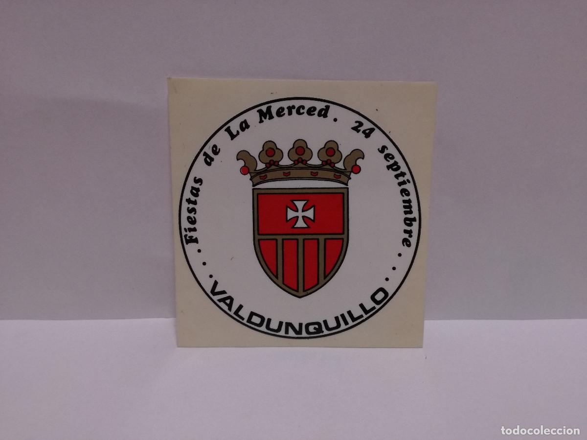 Pegatinas de colecci&oacute;n: PEGATINA ADHESIVO CIUDADES MILITAR - VALDUNQUILLO FIESTAS DE LA MERCED - 9cm x 9cm