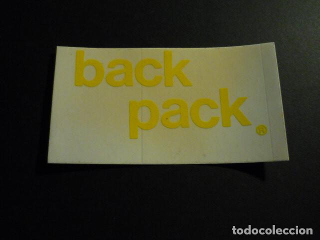 Pegatinas de colecci&oacute;n: BACK PACK PEGATINA VINTAGE - Foto 1