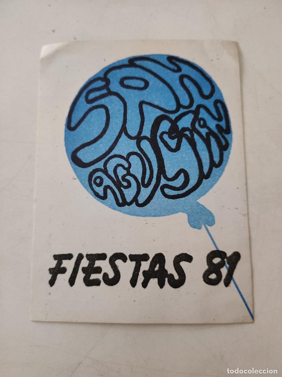 Pegatinas de colecci&oacute;n: Pegatina: Fiesta San Agust&iacute;n 1981.