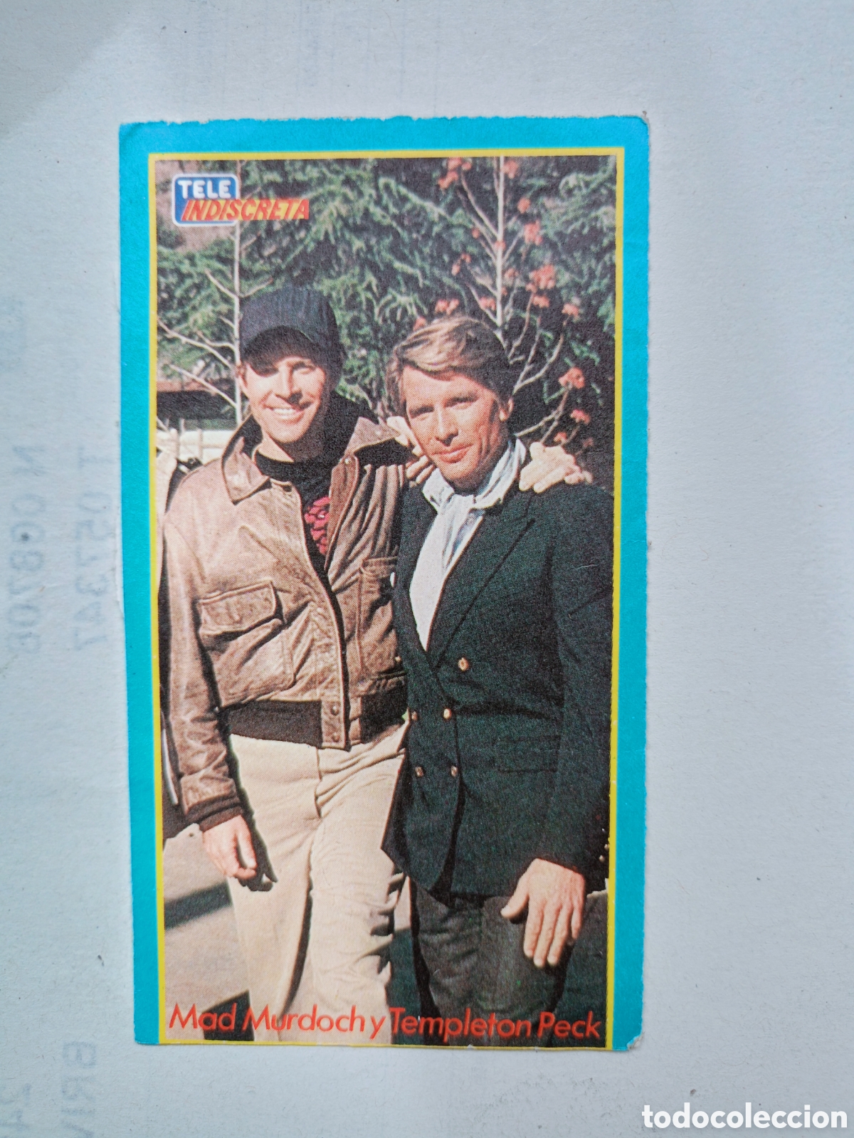 Pegatinas de colecci&oacute;n: Pegatina serie TV el equipo A revista teleindiscreta