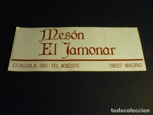 Pegatinas de colecci&oacute;n: MESON EL JAMONAR PEGATINA - Foto 1