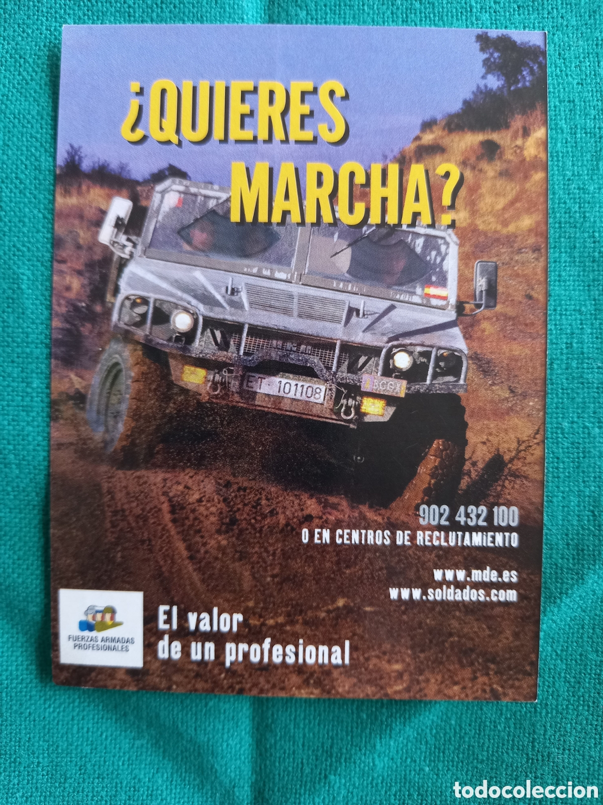 Pegatinas de colecci&oacute;n: PEGATINA FUERZAS ARMADAS PROFESIONALES, EL VALOR DE UN PROFESIONAL. &iquest;QUIERES MARCHA?