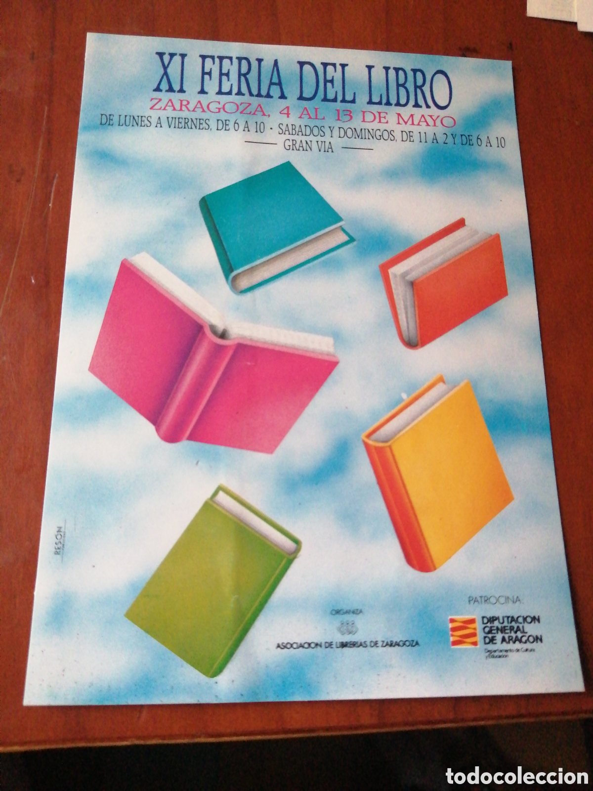 Autocollants de collection: PEGATINA XI FERIA DEL LIBRO ZARAGOZA