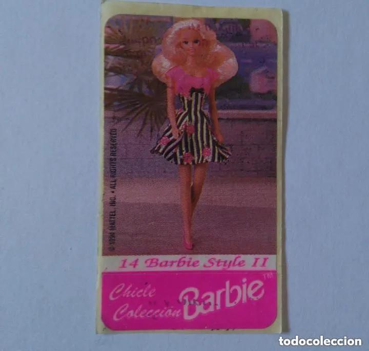 Pegatinas de colecci&oacute;n: cromo chicle barbie coleccion barbi sticker chicles pegatina 1994 14 style II