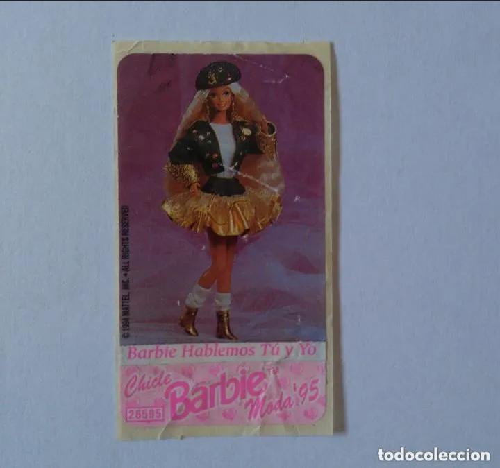 Pegatinas de colecci&oacute;n: cromo chicle barbie coleccion barbi sticker chicles pegatina 1994 HABLEMOS TU Y YO