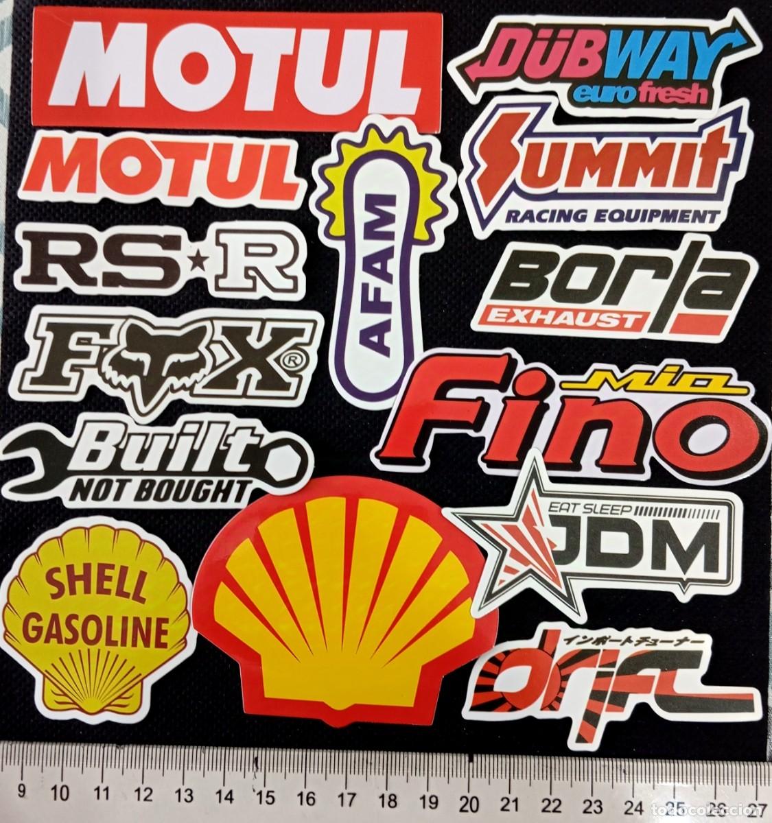 Adesivi di collezione: ⚜️ AZ067. 14 pegatinas tuning Racing motor retro plastificado impermeables
