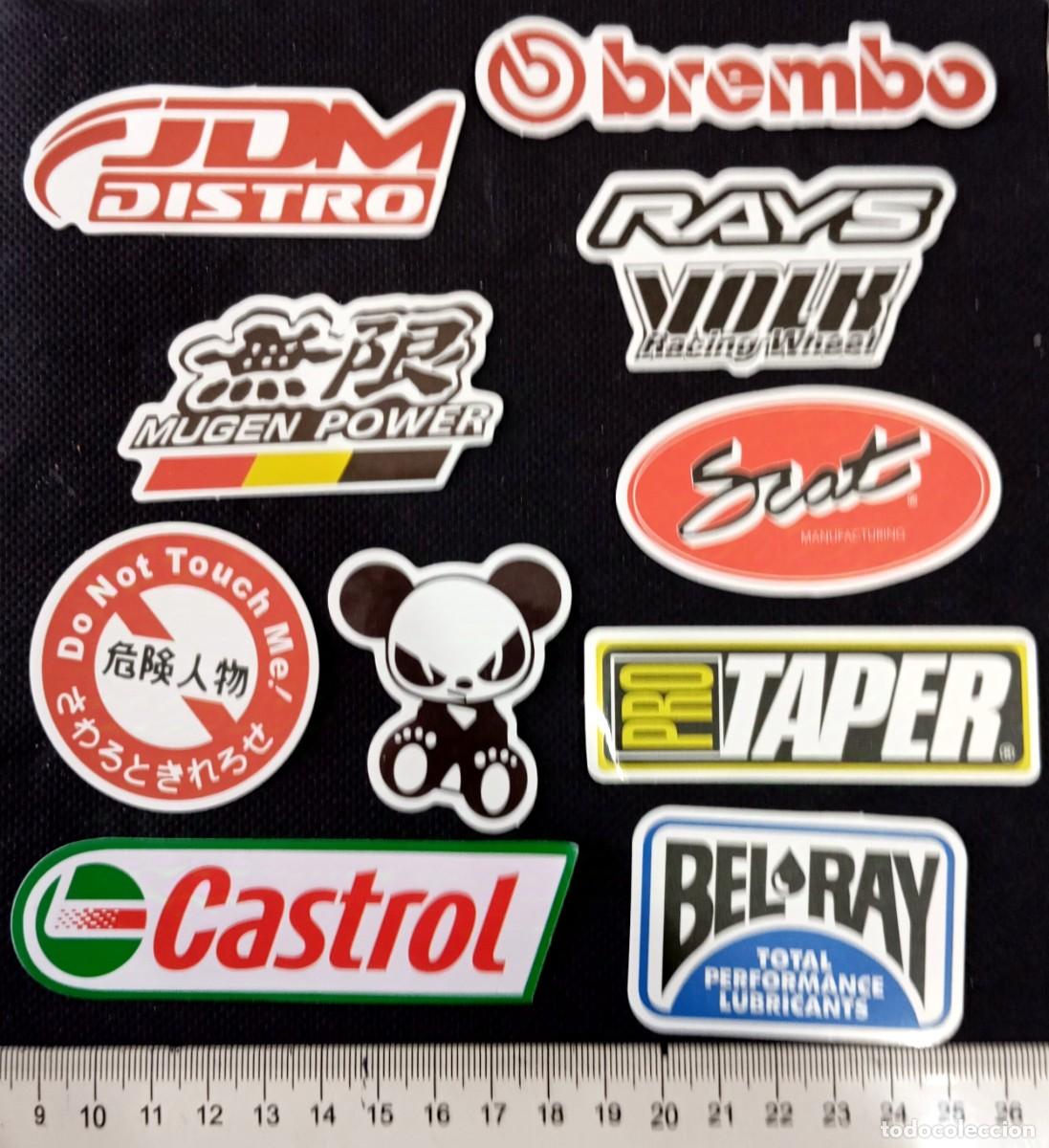 Adesivi di collezione: ⚜️ AZ065. 10 pegatinas tuning Racing motor retro plastificado impermeables
