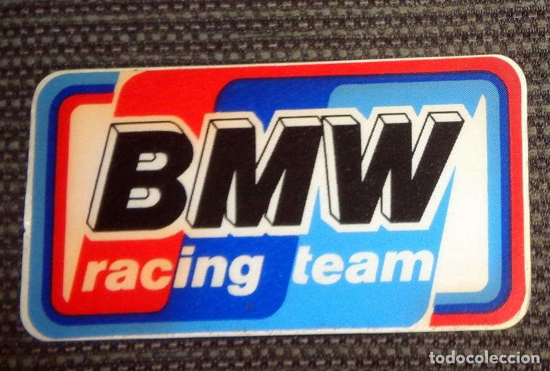 Pegatinas de colecci&oacute;n: PEGATINA de TELA ANTIGUA BMW RACING TEAM - COCHES COCHE AUTOMOVILISMO MOTOR.