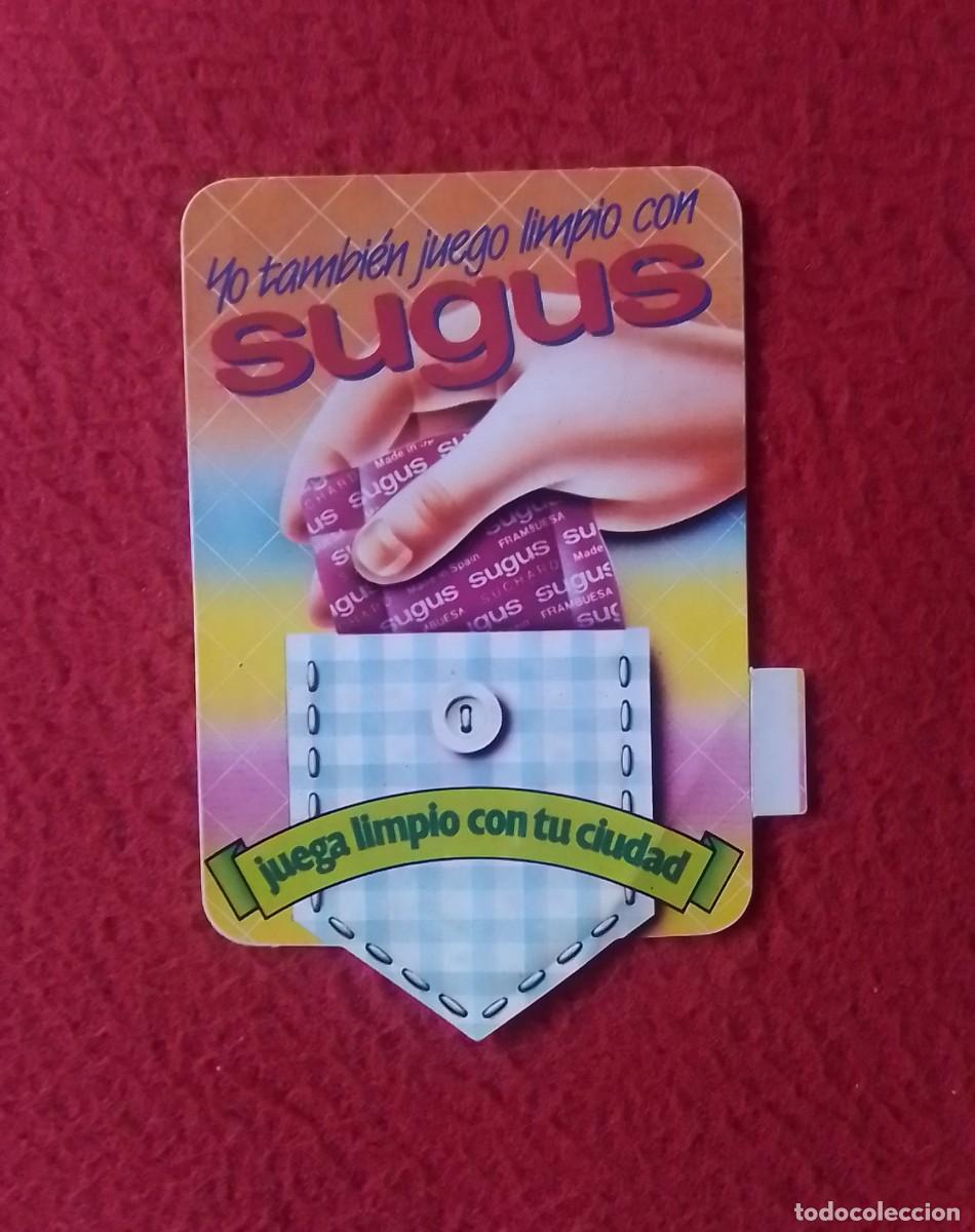 Pegatinas de colecci&oacute;n: ANTIGUA PEGATINA ADHESIVO STICKER AUTOCOLLANT YO TAMBIEN JUEGO LIMPIO CON CARAMELOS SUGUS..TU CIUDAD