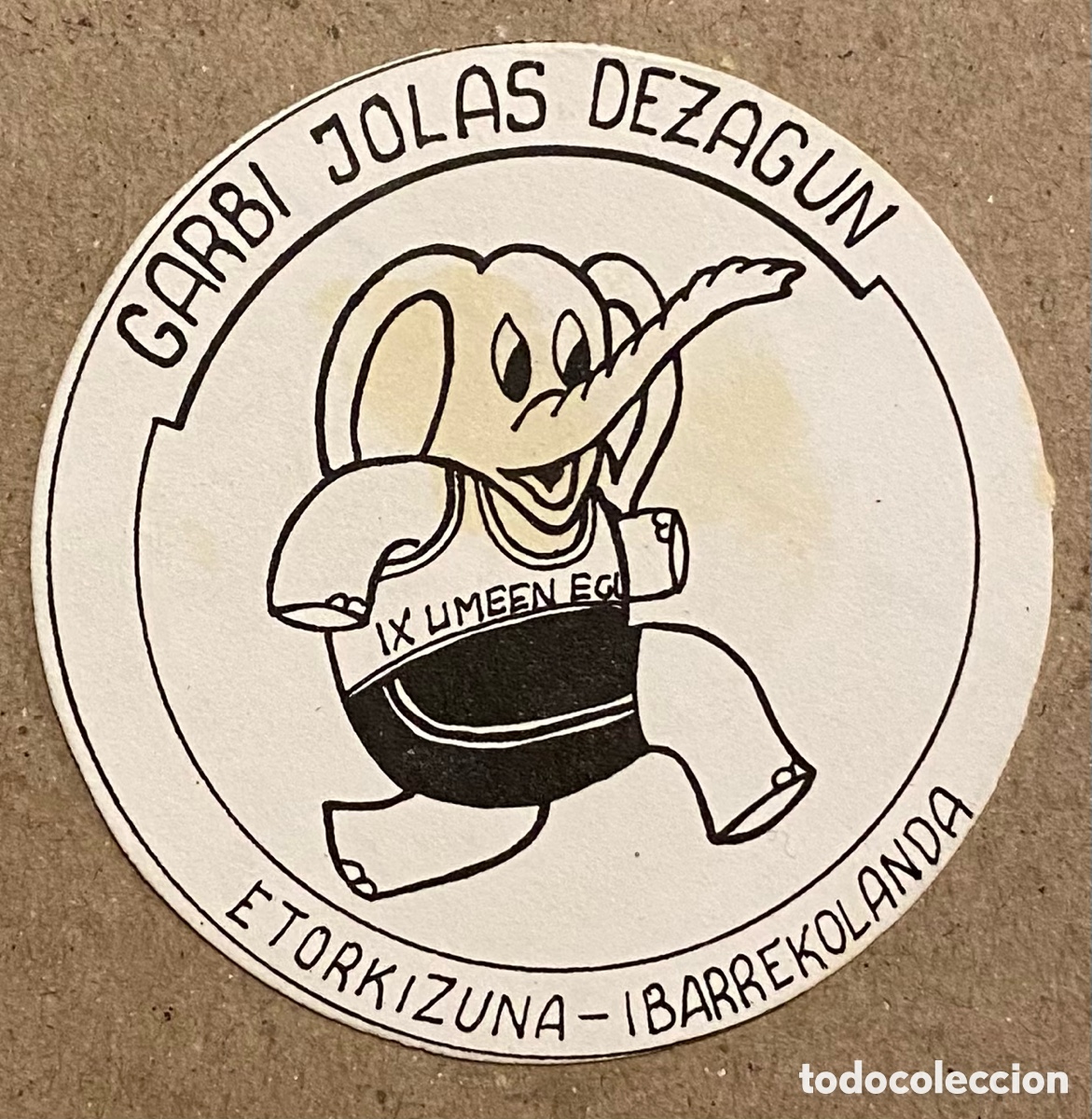 Collection stickers: IX UMEEN DEIAK 1986. PEGATINA DE LAS IX JORNADAS INFANTILES DE IBARREKOLANDA (BILBAO). GARBI JOLAS D