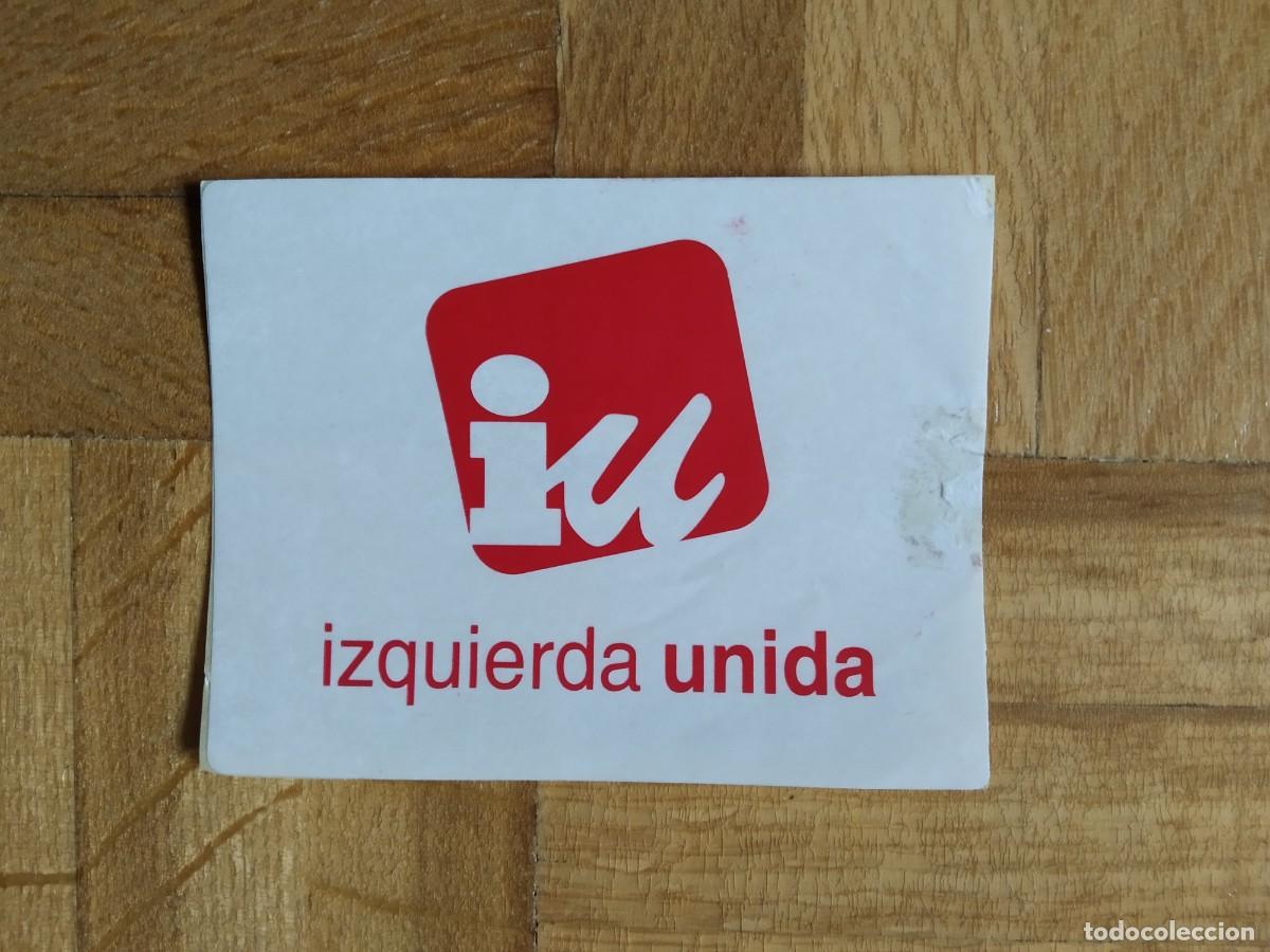 Pegatinas de colecci&oacute;n: PEGATINA POLITICA IZQUIERDA UNIDA IU SIN PEGAR