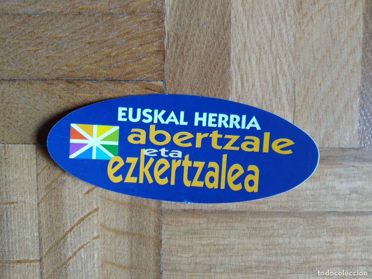 Pegatinas de colecci&oacute;n: PEGATINA POLITICA EUSKAL HERRIA ABERTZALE ETA EZKERTZALEA SIN PEGAR VER FOTOS