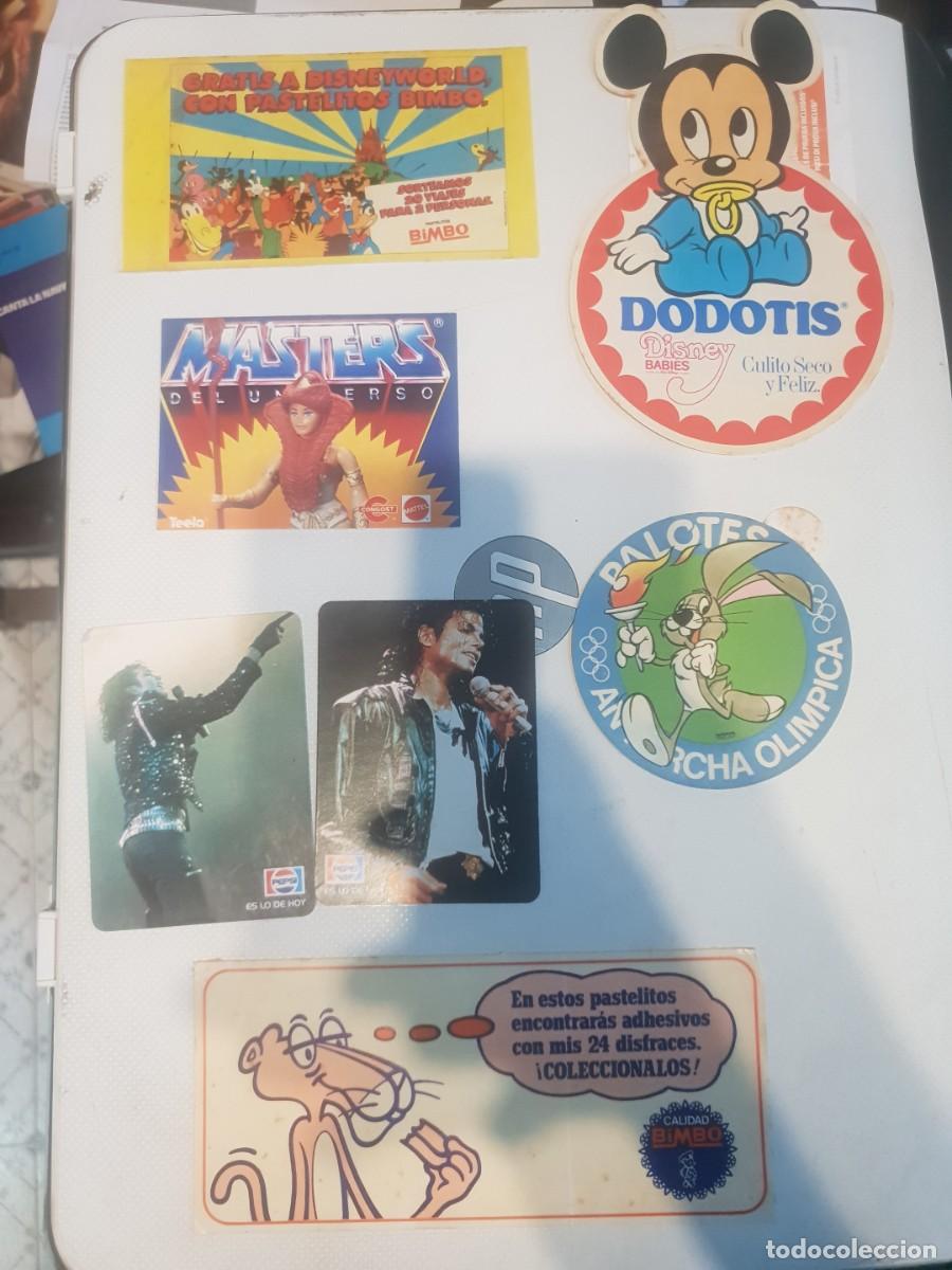 Pegatinas de colecci&oacute;n: Lote 7 Pegatinas marcas a&ntilde;os 80 bimbo.master del universo.pepsi.palotes