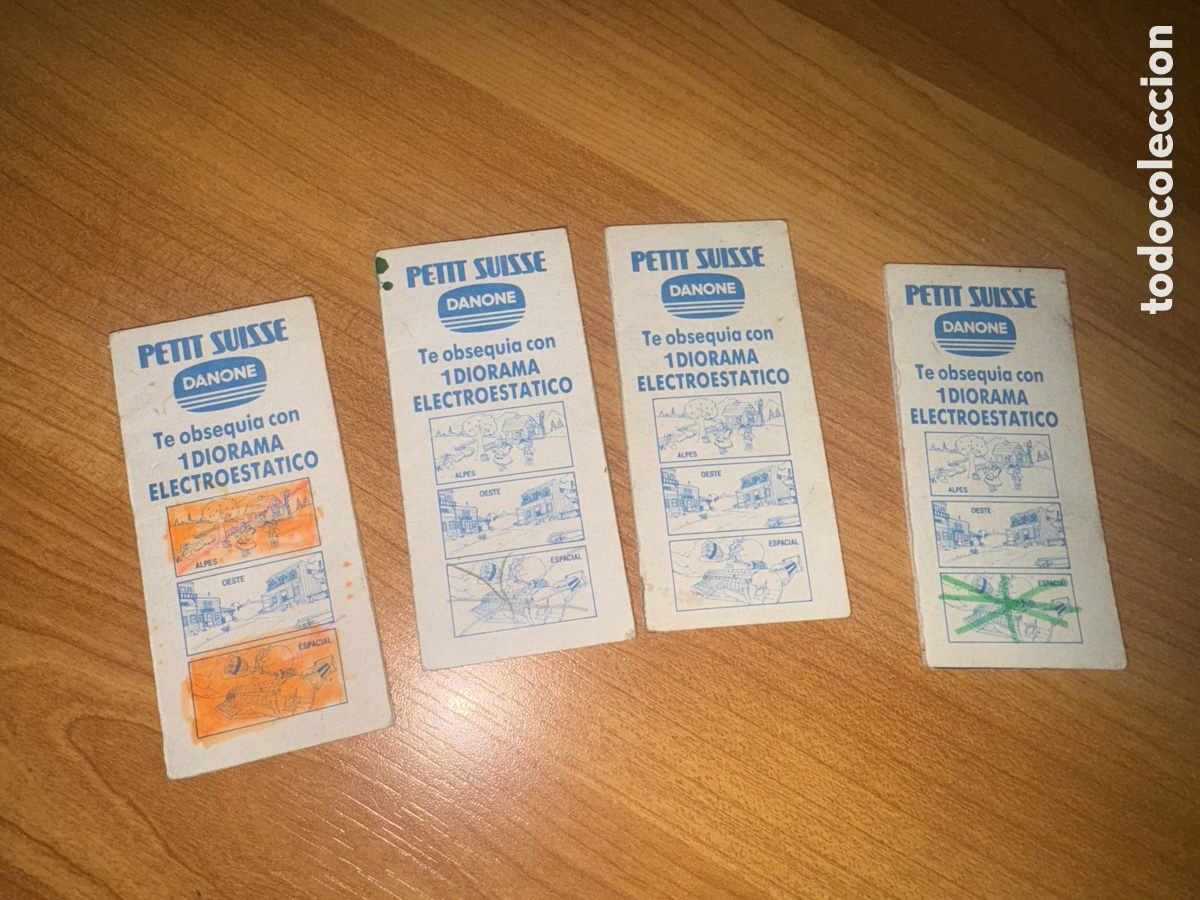 Pegatinas de colecci&oacute;n: Diorama Petit Suisse - Lote 4