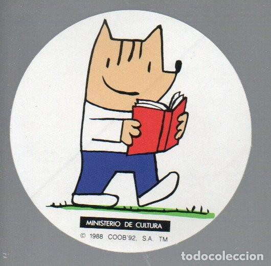Pegatinas de colecci&oacute;n: PEGATINA O ADHESIVO, COBI 92 - MINISTERIO DE CULTURA. 8 CM.