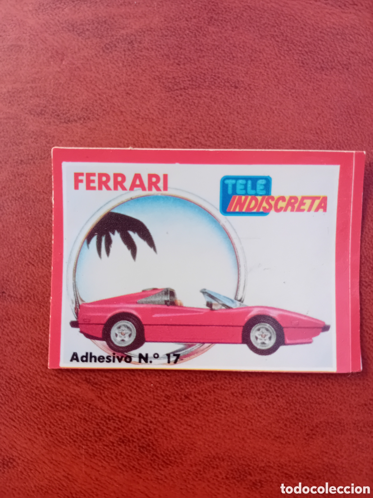 Pegatinas de colecci&oacute;n: Teleindiscreta coche ferrari RRR