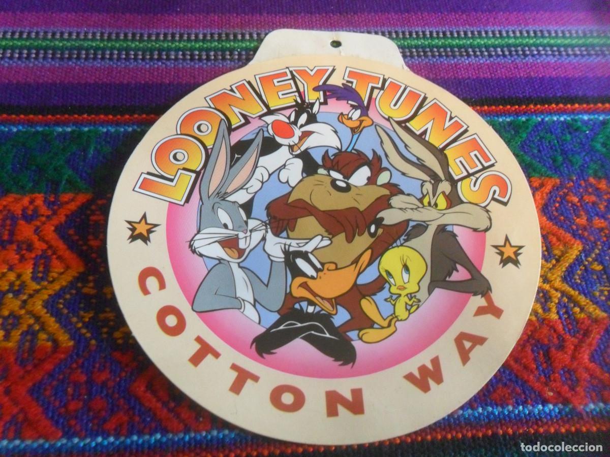 Pegatinas de colecci&oacute;n: PEGATINA ETIQUETA LOONEY TUNES COTTON WAY CASUAL WEAR. WARNER BROS. 11X10 CMS.