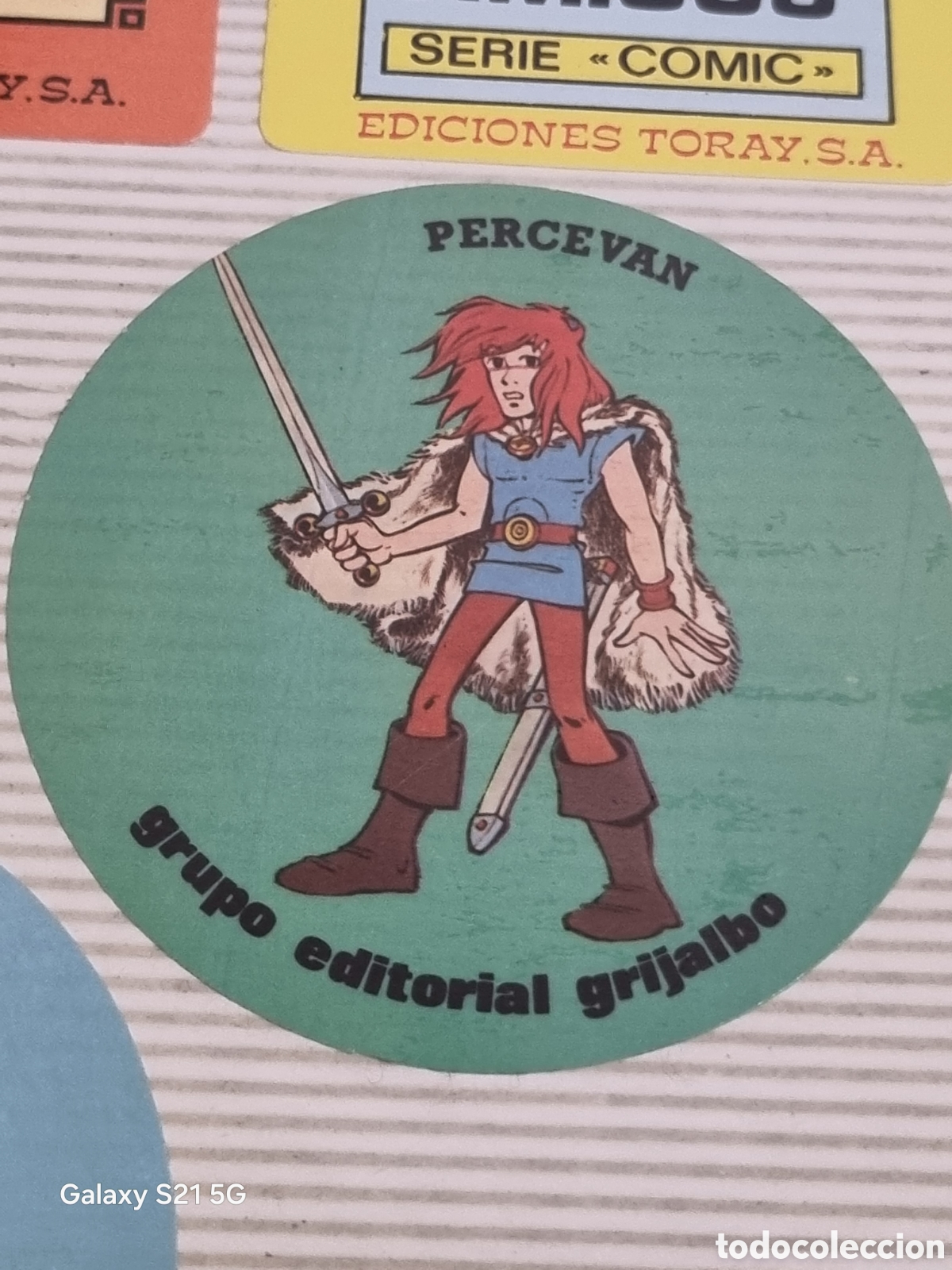 Pegatinas de colecci&oacute;n: PEGATINA PERCEVAN EDITORIAL GRIJALBO