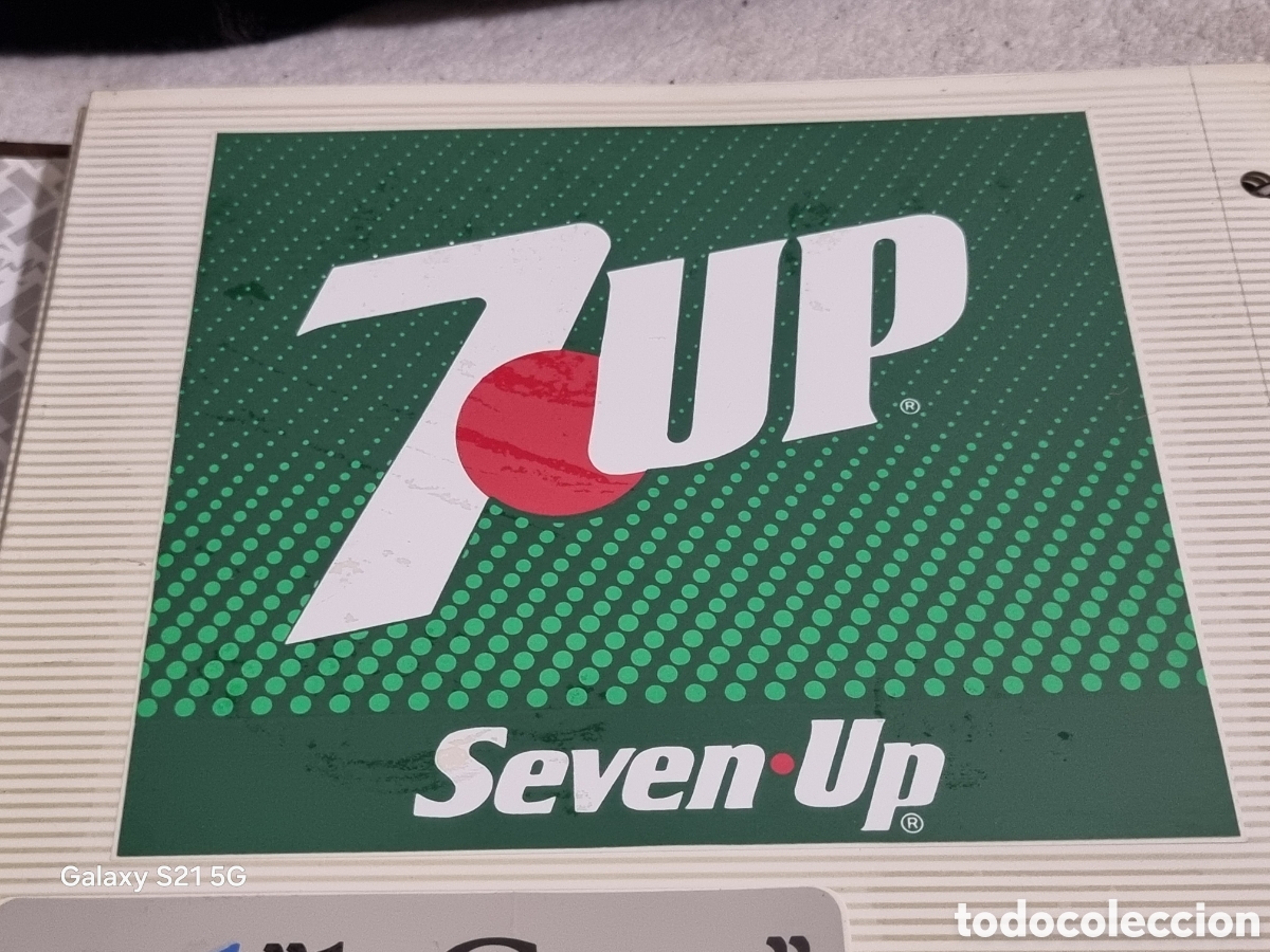 Pegatinas de colecci&oacute;n: PEGATINA GRANDE SEVEN UP