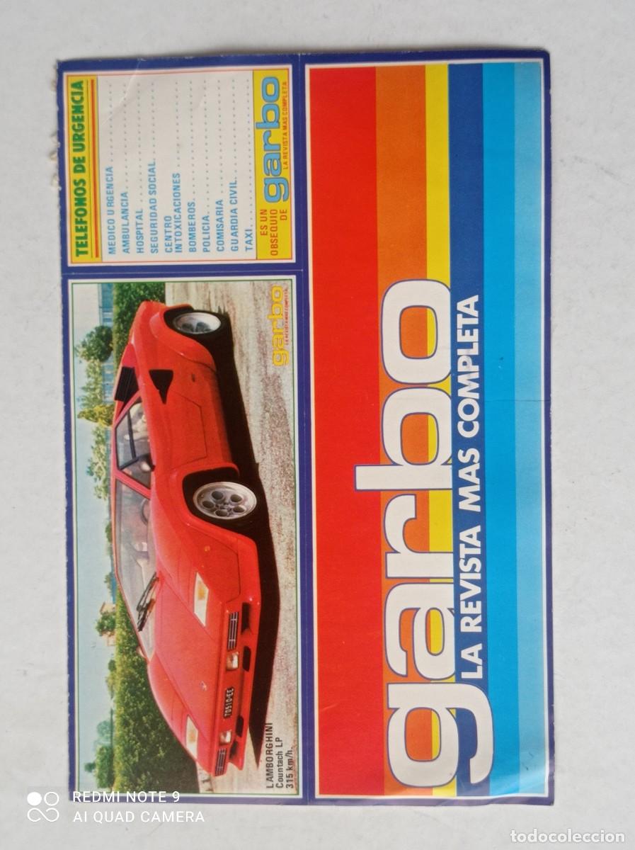 Sammlung von Aufklebern: Pegatina ORIGINAL revista GARBO SIN USAR/PEGAR