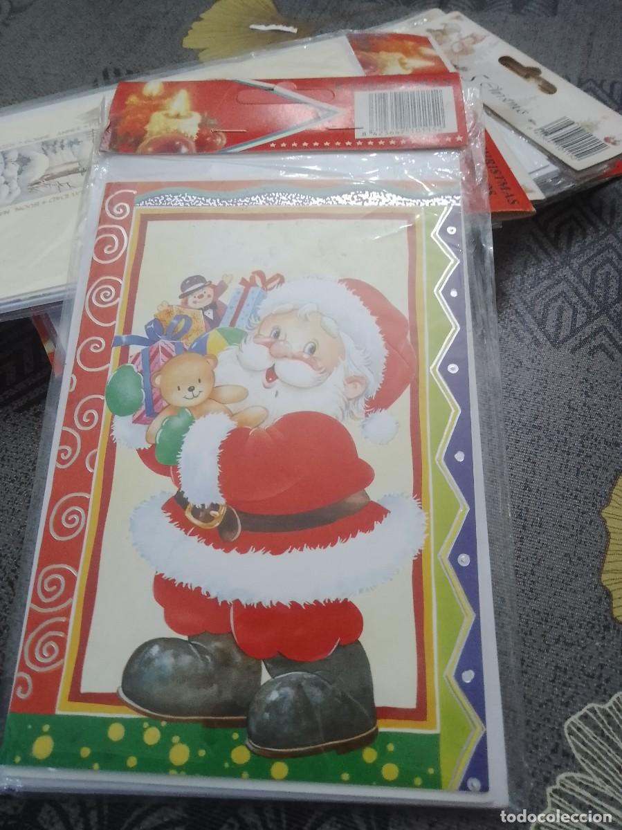 Pegatinas de colecci&oacute;n: 5 Christmas surtidos con sobres,a&ntilde;os 90, nuevo