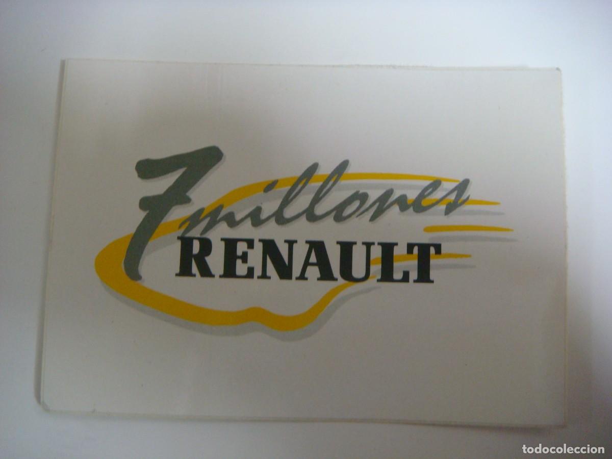Pegatinas de colecci&oacute;n: PEGATINA DE 7 MILLONES RENAULT-CAJ-3-SOB-N&ordm;-1