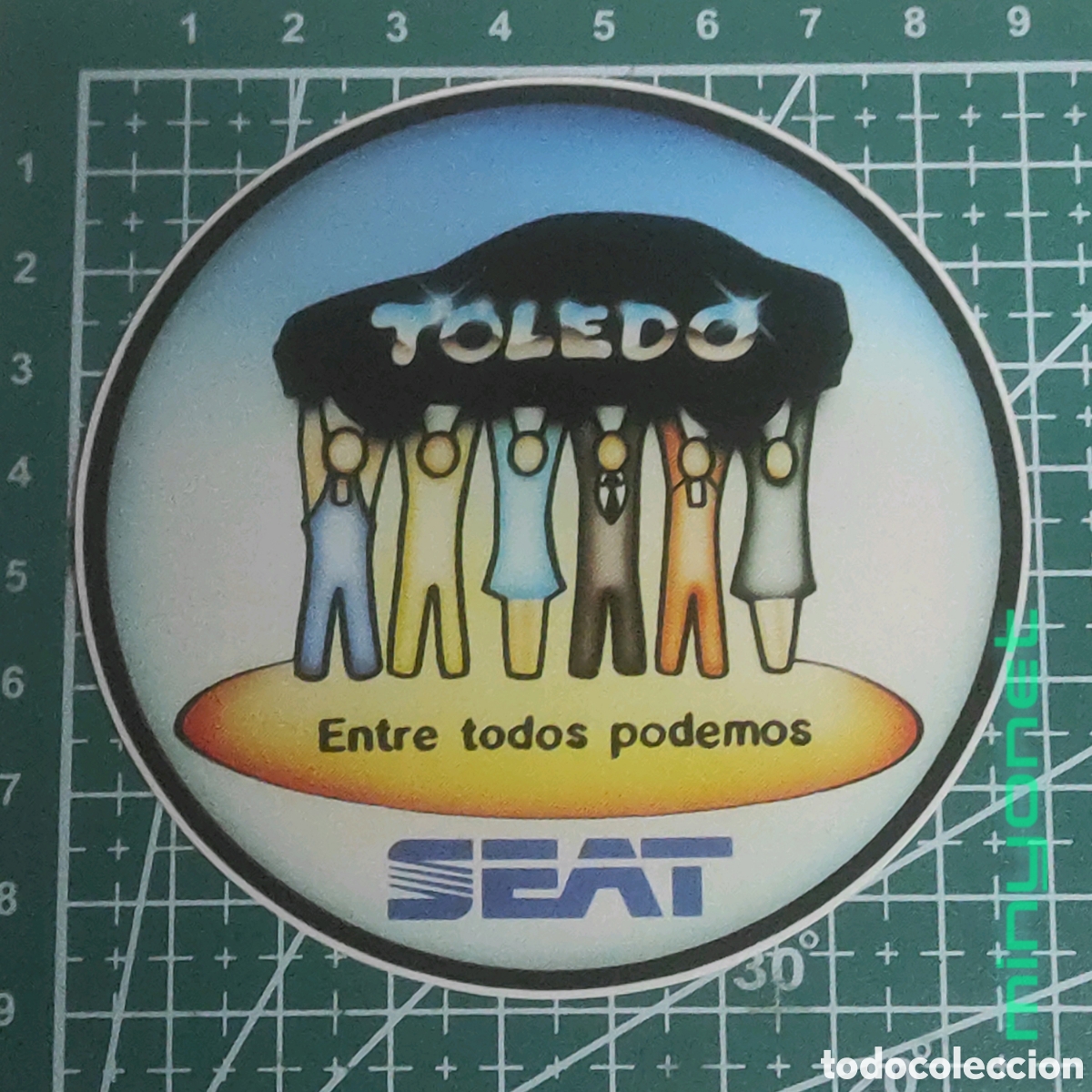 Autocolantes de cole&ccedil;&atilde;o: Pegatina Seat Toledo - entre todos podemos