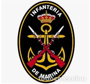 Pegatinas de colecci&oacute;n: PEGATINA OVAL DE INFANTER&Iacute;A DE MARINA
