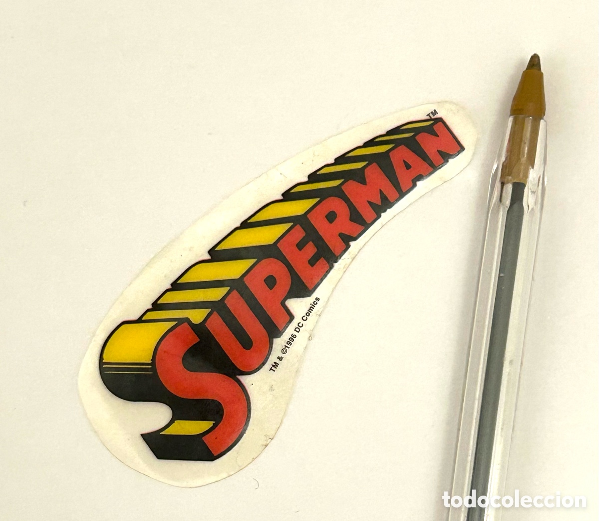 Pegatinas de colecci&oacute;n: LOGO SUPERMAN MARVEL . VINILO a&ntilde;os 90 . Ver foto