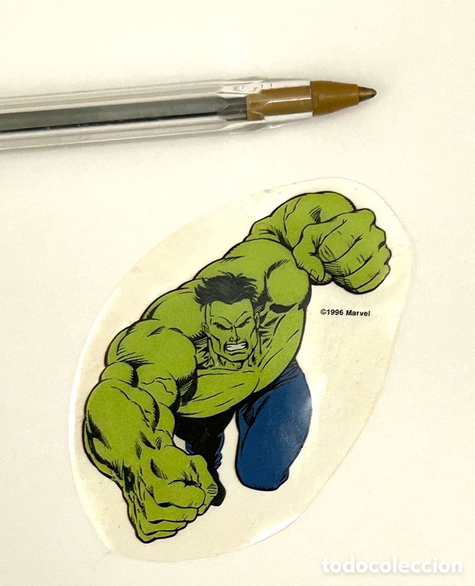 Sammlung von Aufklebern: EL INCRE&Iacute;BLE HULK ORIGINAL , MARVEL VINILO A&Ntilde;OS 90 . Ver foto