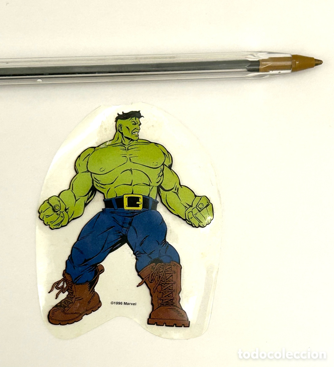 Sammlung von Aufklebern: EL INCRE&Iacute;BLE HULK ORIGINAL , MARVEL VINILO A&Ntilde;OS 90 . Ver foto